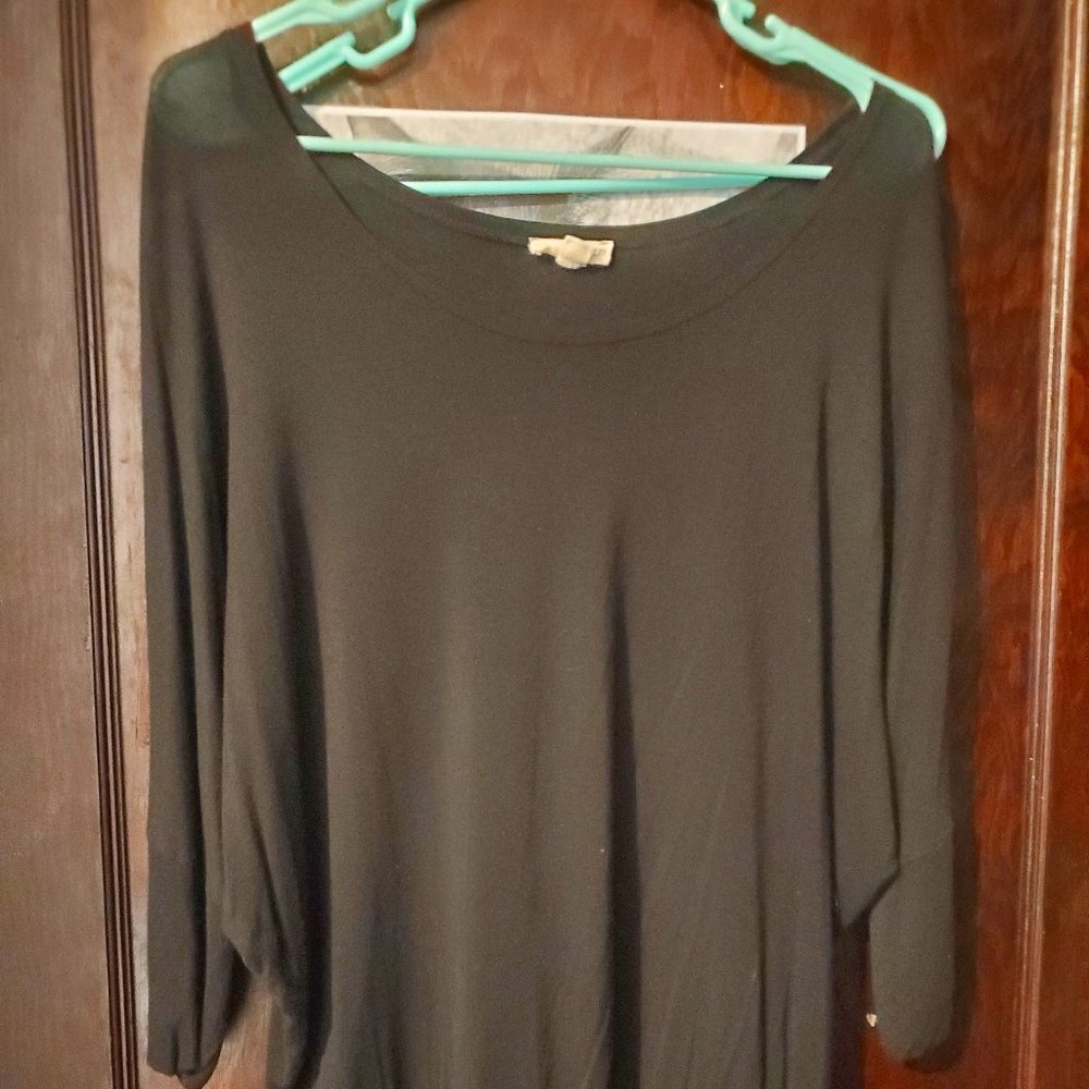 Off-the-Shoulder Black Top